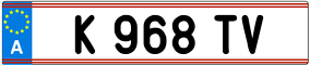 Trailer License Plate